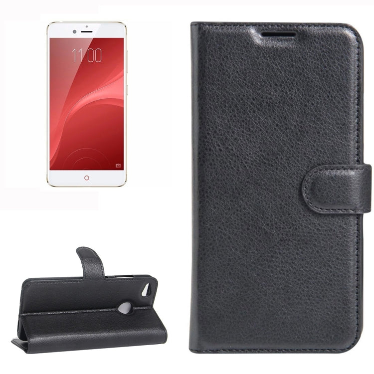 For ZTE Nubia Z11 MiniS Litchi Texture Horizontal Flip Leather Case with Holder & Card Slots & Wallet