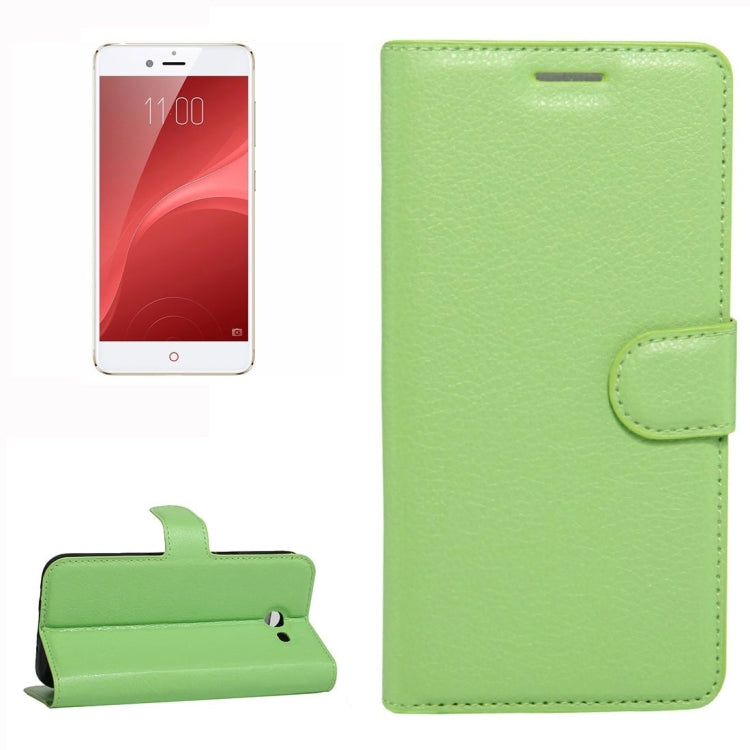 For ZTE Nubia Z11 MiniS Litchi Texture Horizontal Flip Leather Case with Holder & Card Slots & Wallet