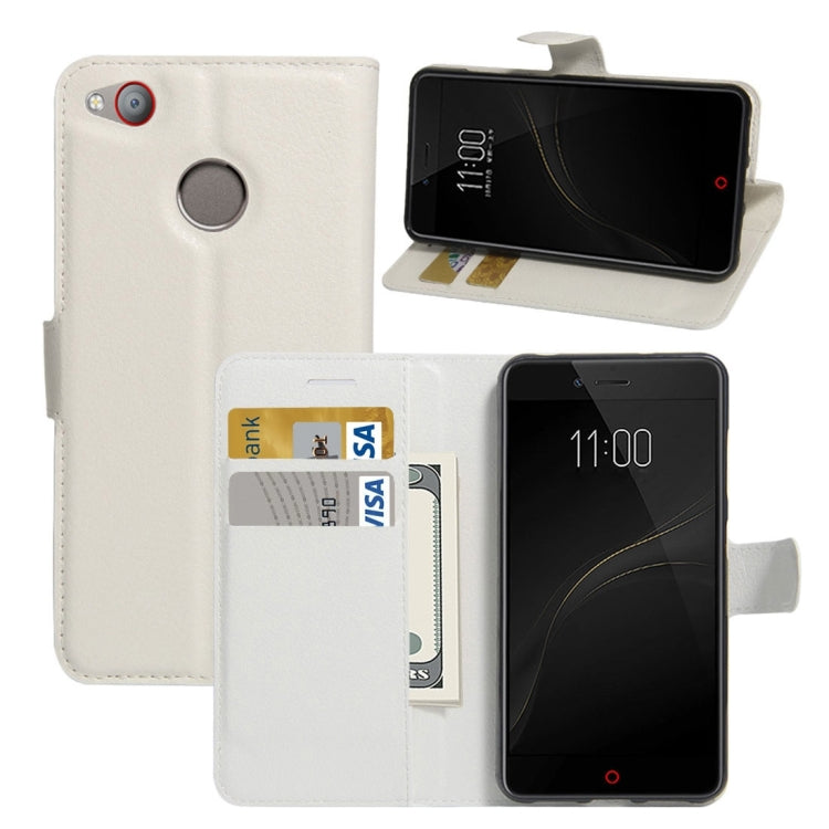 For ZTE Nubia Z11 MiniS Litchi Texture Horizontal Flip Leather Case with Holder & Card Slots & Wallet