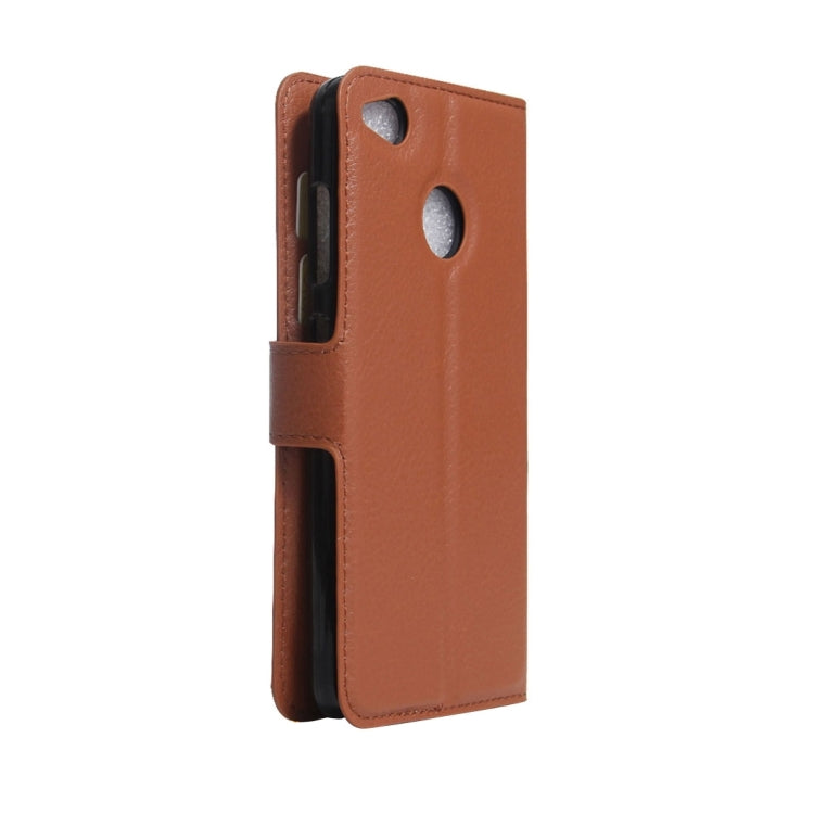 For ZTE Nubia Z11 MiniS Litchi Texture Horizontal Flip Leather Case with Holder & Card Slots & Wallet
