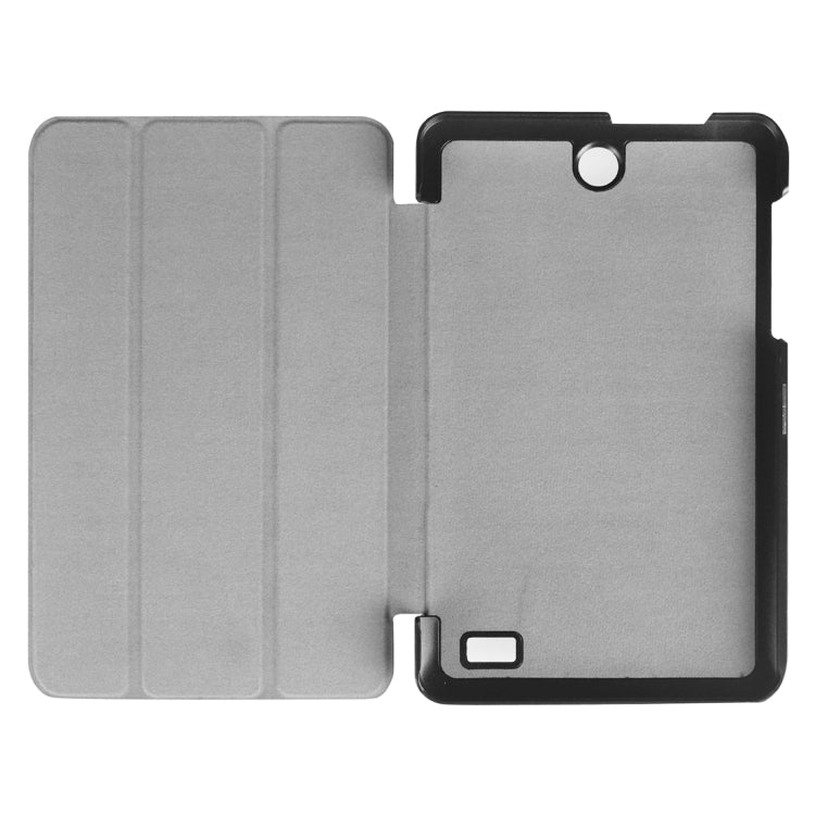 For Acer Iconia One 8 / B1-850 Custer Texture Horizontal Flip Solid Color Leather Case with Three-folding Holder