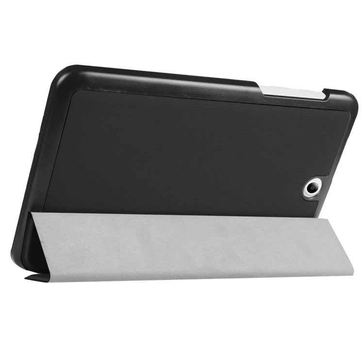 For Acer Iconia One 8 / B1-850 Custer Texture Horizontal Flip Solid Color Leather Case with Three-folding Holder