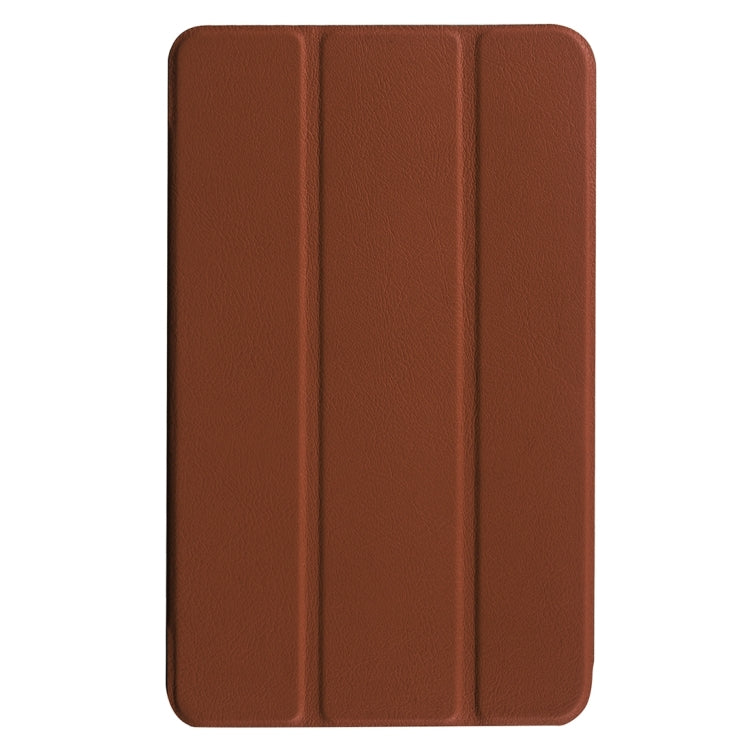 For Acer Iconia One 8 / B1-850 Custer Texture Horizontal Flip Solid Color Leather Case with Three-folding Holder