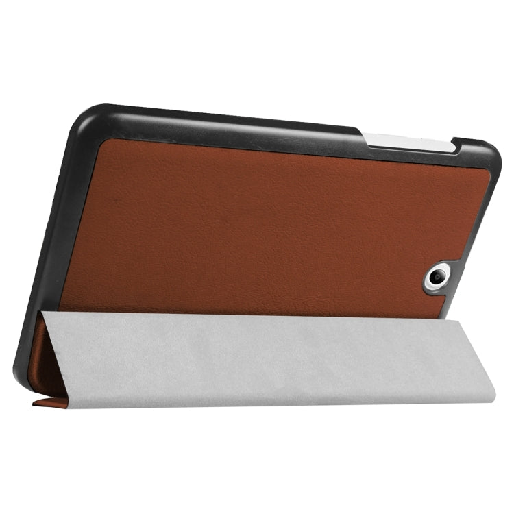 For Acer Iconia One 8 / B1-850 Custer Texture Horizontal Flip Solid Color Leather Case with Three-folding Holder