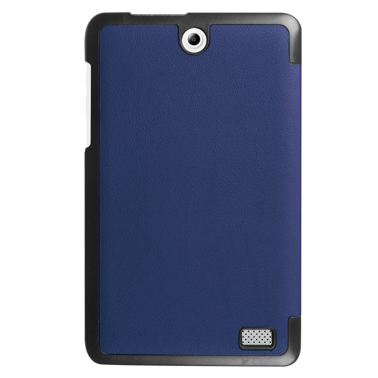 For Acer Iconia One 8 / B1-850 Custer Texture Horizontal Flip Solid Color Leather Case with Three-folding Holder