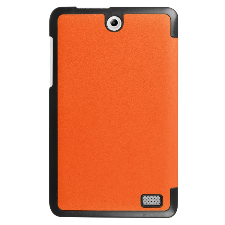 For Acer Iconia One 8 / B1-850 Custer Texture Horizontal Flip Solid Color Leather Case with Three-folding Holder