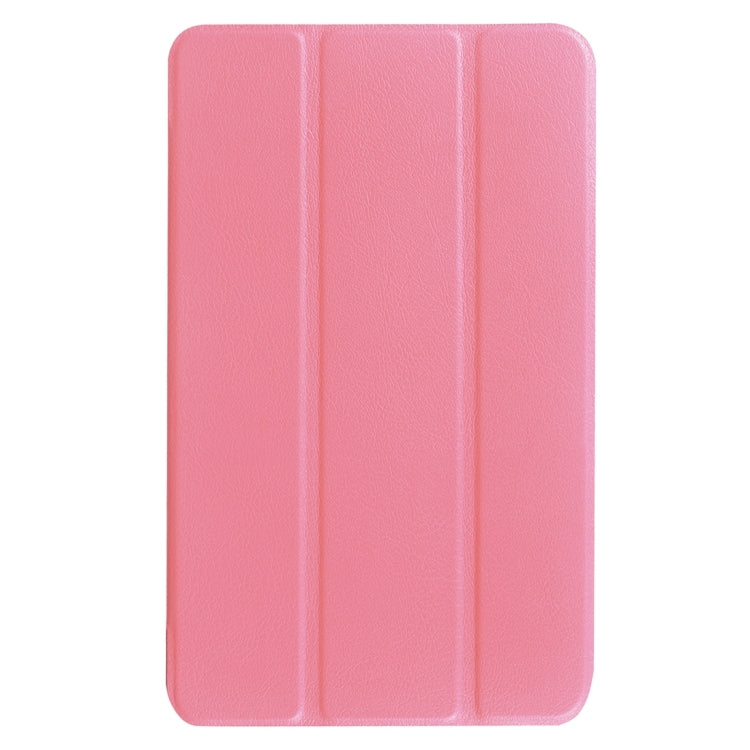 For Acer Iconia One 8 / B1-850 Custer Texture Horizontal Flip Solid Color Leather Case with Three-folding Holder