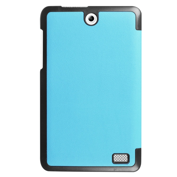 For Acer Iconia One 8 / B1-850 Custer Texture Horizontal Flip Solid Color Leather Case with Three-folding Holder