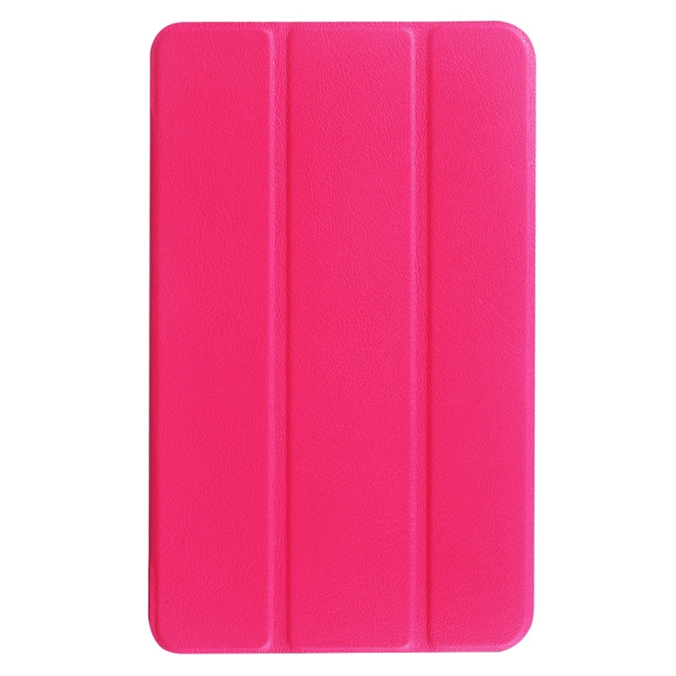 For Acer Iconia One 8 / B1-850 Custer Texture Horizontal Flip Solid Color Leather Case with Three-folding Holder