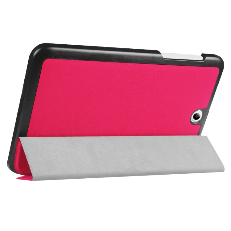 For Acer Iconia One 8 / B1-850 Custer Texture Horizontal Flip Solid Color Leather Case with Three-folding Holder