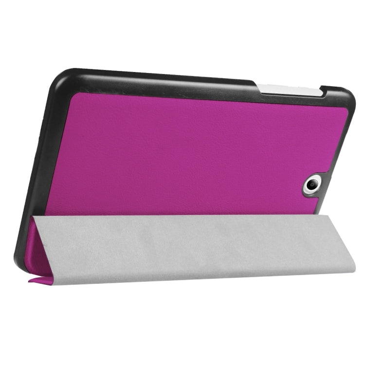For Acer Iconia One 8 / B1-850 Custer Texture Horizontal Flip Solid Color Leather Case with Three-folding Holder