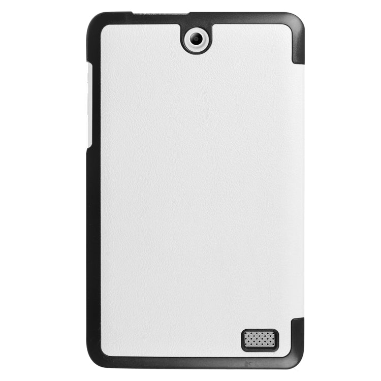 For Acer Iconia One 8 / B1-850 Custer Texture Horizontal Flip Solid Color Leather Case with Three-folding Holder