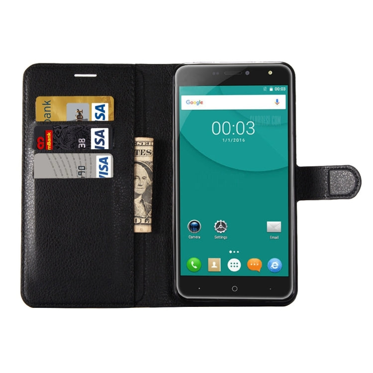 For DOOGEE X7 Pro Litchi Texture Horizontal Flip Leather Case with Holder & Card Slots & Wallet