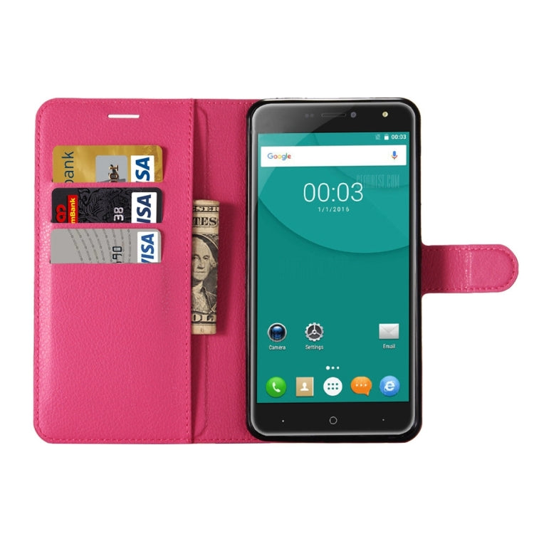 For DOOGEE X7 Pro Litchi Texture Horizontal Flip Leather Case with Holder & Card Slots & Wallet