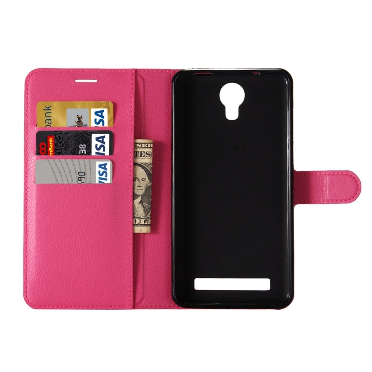 For DOOGEE X7 Pro Litchi Texture Horizontal Flip Leather Case with Holder & Card Slots & Wallet