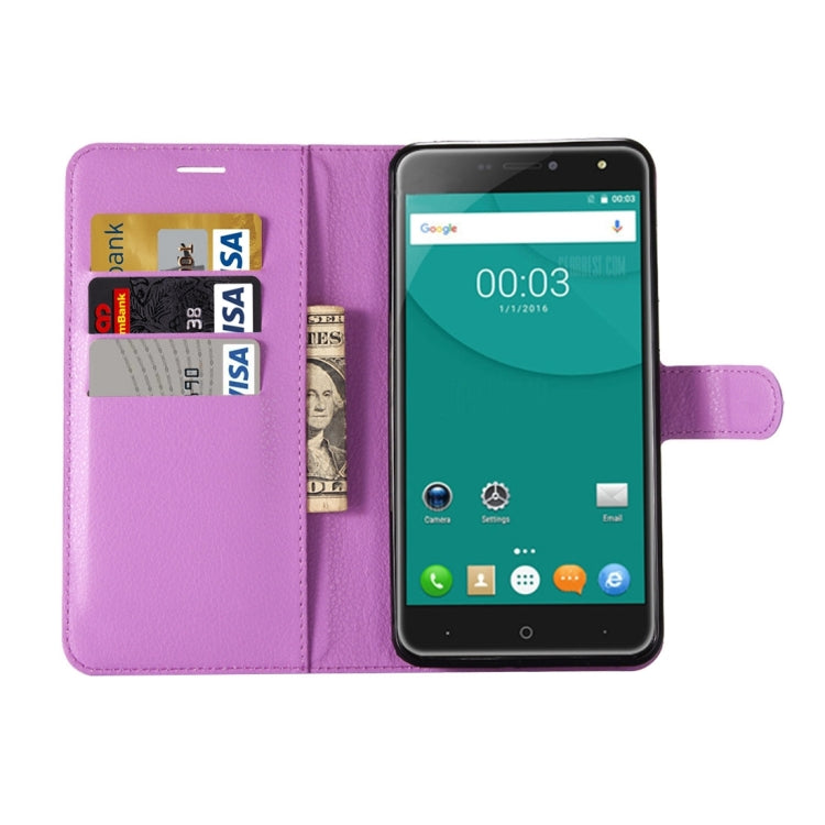 For DOOGEE X7 Pro Litchi Texture Horizontal Flip Leather Case with Holder & Card Slots & Wallet