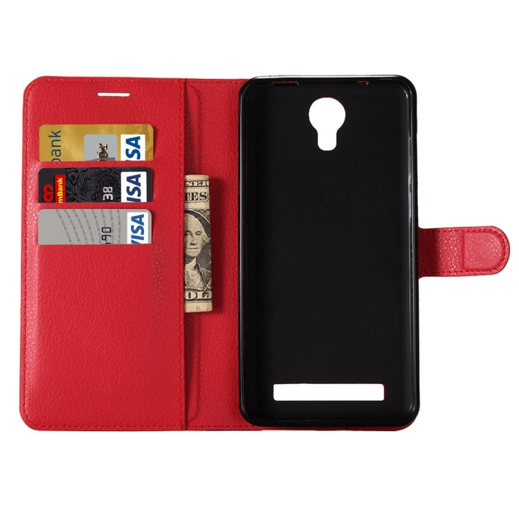 For DOOGEE X7 Pro Litchi Texture Horizontal Flip Leather Case with Holder & Card Slots & Wallet