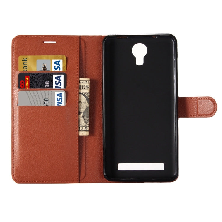 For DOOGEE X7 Pro Litchi Texture Horizontal Flip Leather Case with Holder & Card Slots & Wallet