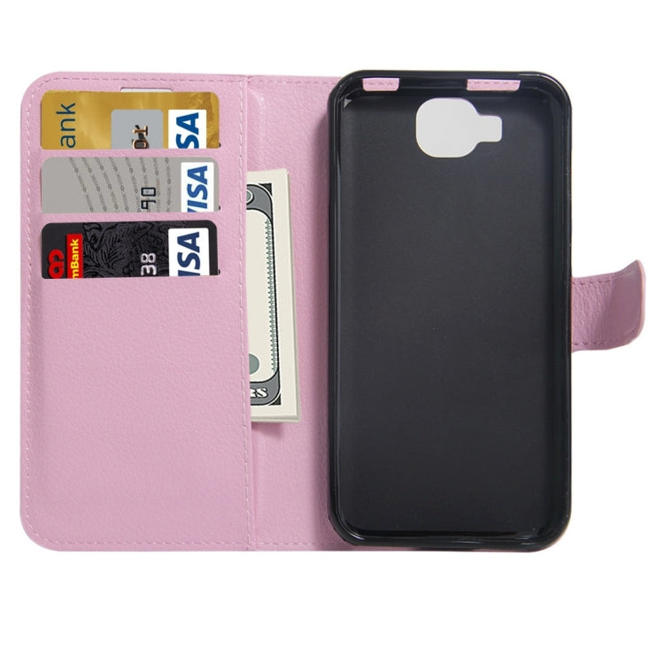 For DOOGEE X9 mini Litchi Texture Horizontal Flip Leather Case with Holder & Card Slots & Wallet