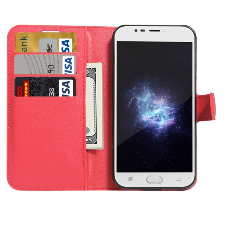 For DOOGEE X9 mini Litchi Texture Horizontal Flip Leather Case with Holder & Card Slots & Wallet