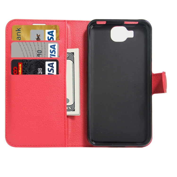 For DOOGEE X9 mini Litchi Texture Horizontal Flip Leather Case with Holder & Card Slots & Wallet