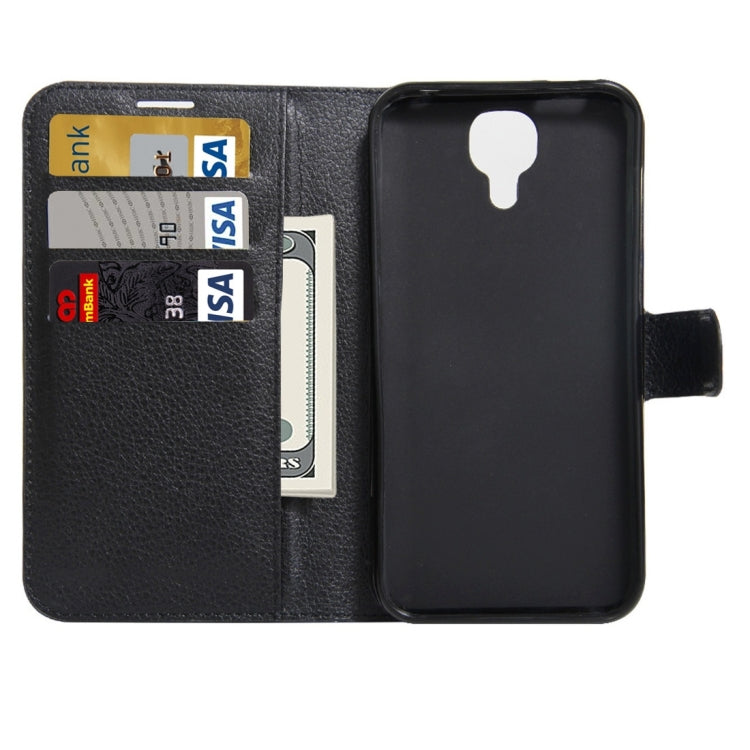 For DOOGEE X9 Litchi Texture Horizontal Flip Leather Case with Holder & Card Slots & Wallet
