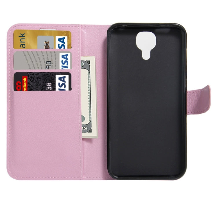 For DOOGEE X9 Litchi Texture Horizontal Flip Leather Case with Holder & Card Slots & Wallet