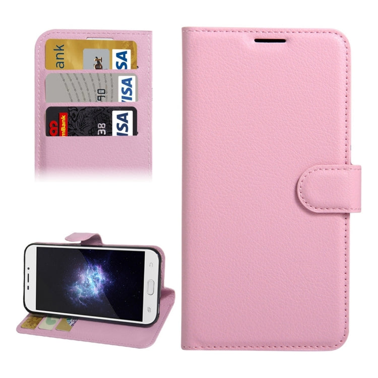 For DOOGEE X9 Litchi Texture Horizontal Flip Leather Case with Holder & Card Slots & Wallet