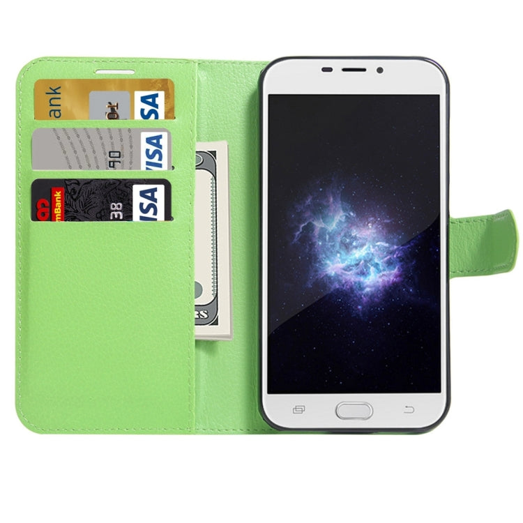 For DOOGEE X9 Litchi Texture Horizontal Flip Leather Case with Holder & Card Slots & Wallet