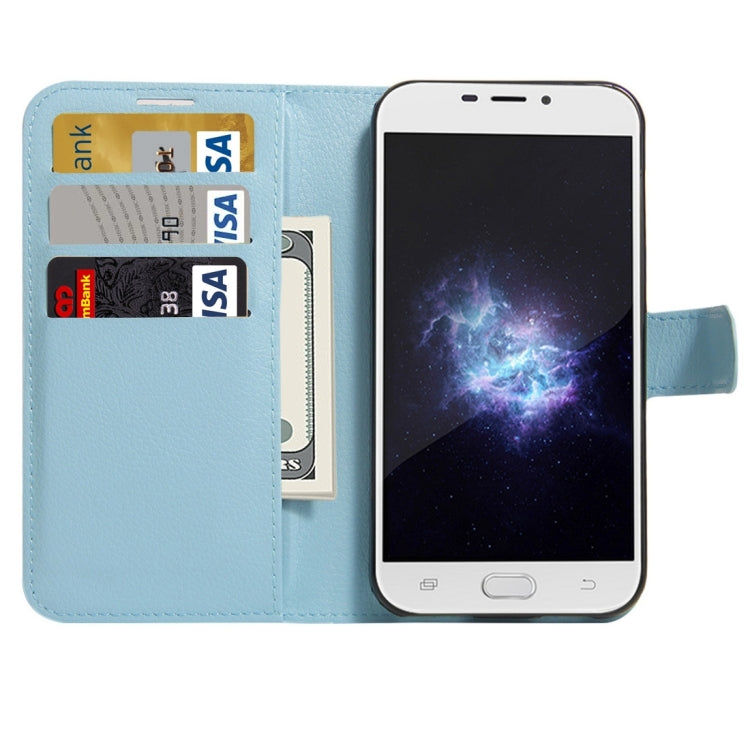 For DOOGEE X9 Litchi Texture Horizontal Flip Leather Case with Holder & Card Slots & Wallet