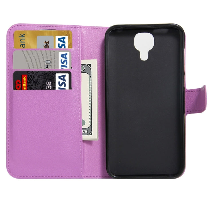 For DOOGEE X9 Litchi Texture Horizontal Flip Leather Case with Holder & Card Slots & Wallet
