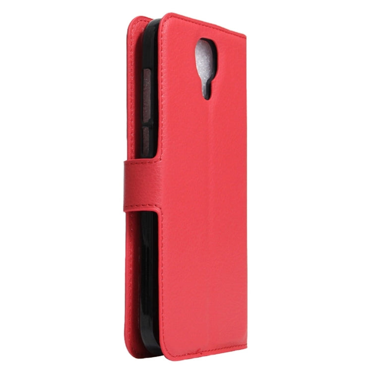 For DOOGEE X9 Litchi Texture Horizontal Flip Leather Case with Holder & Card Slots & Wallet