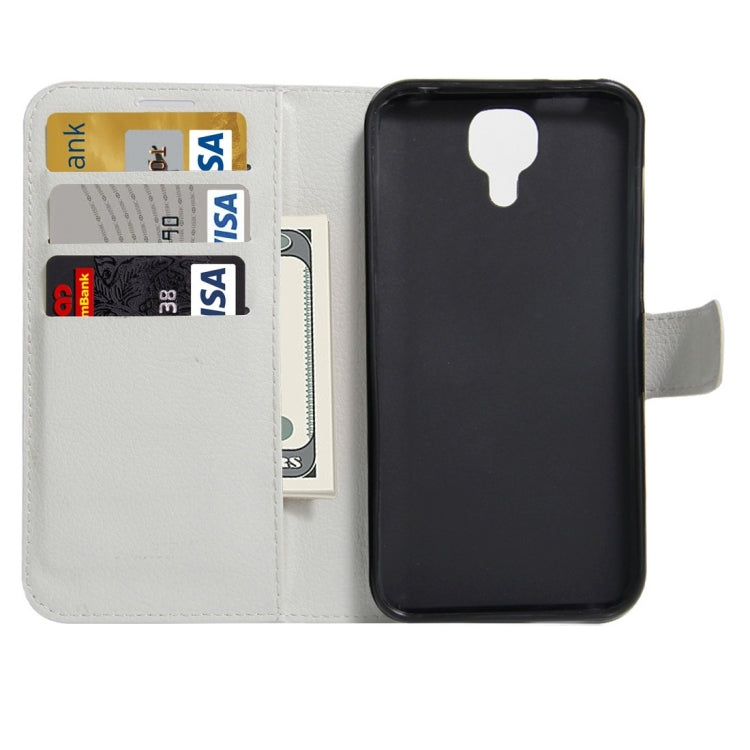 For DOOGEE X9 Litchi Texture Horizontal Flip Leather Case with Holder & Card Slots & Wallet