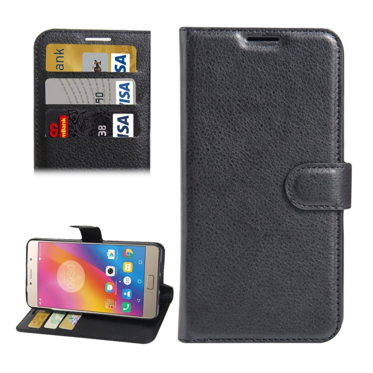 For Lenovo P2 Litchi Texture Horizontal Flip Leather Case with Holder & Card Slots & Wallet
