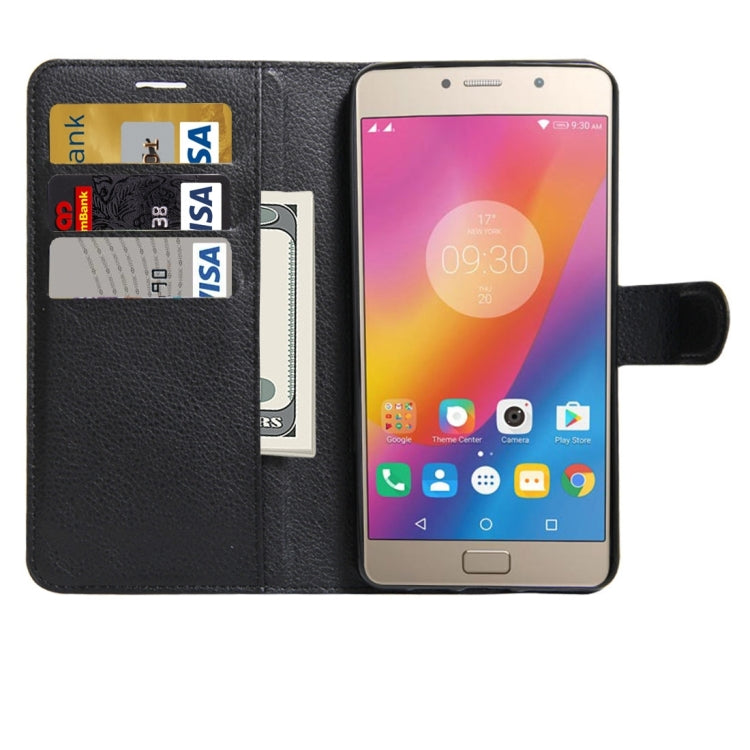 For Lenovo P2 Litchi Texture Horizontal Flip Leather Case with Holder & Card Slots & Wallet