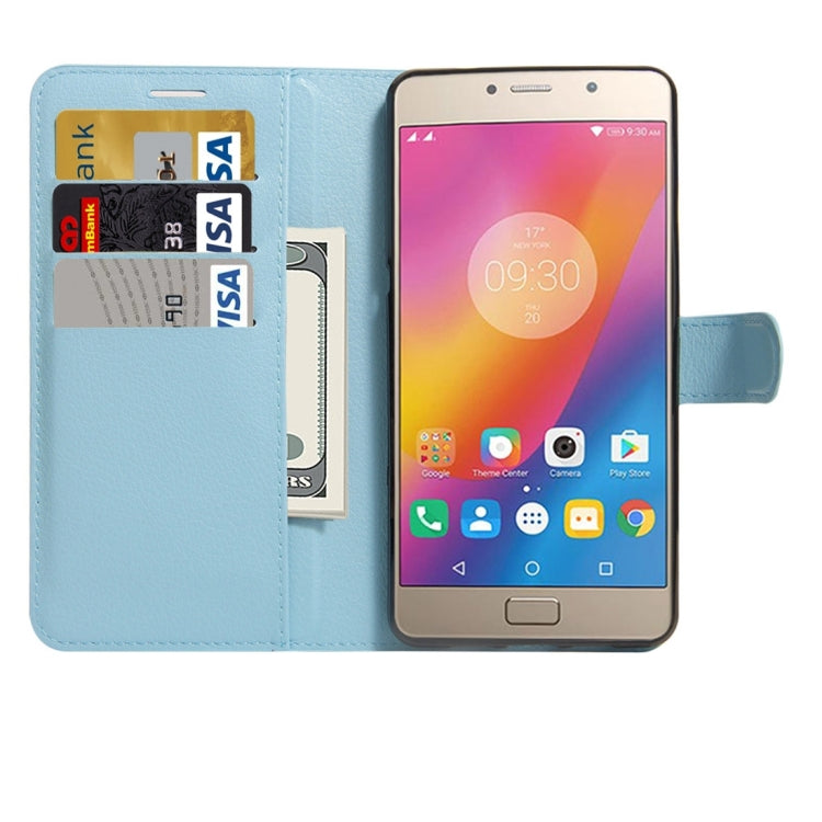 For Lenovo P2 Litchi Texture Horizontal Flip Leather Case with Holder & Card Slots & Wallet