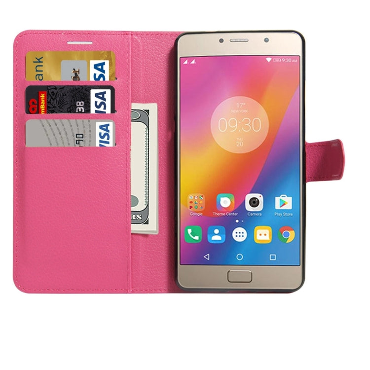 For Lenovo P2 Litchi Texture Horizontal Flip Leather Case with Holder & Card Slots & Wallet