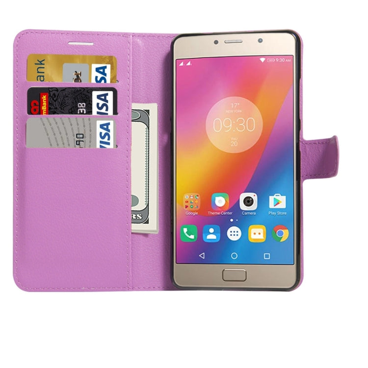 For Lenovo P2 Litchi Texture Horizontal Flip Leather Case with Holder & Card Slots & Wallet