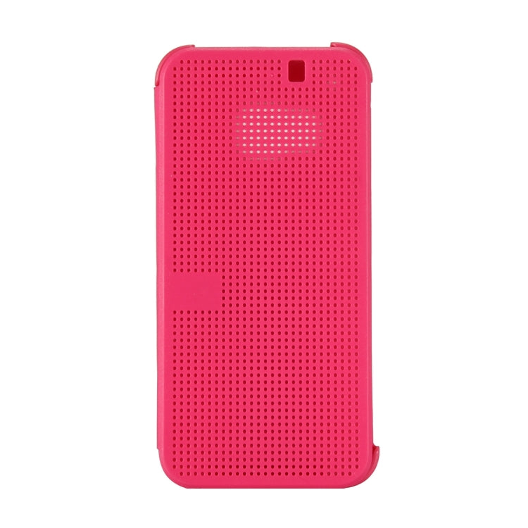 HTC One M9 Horizontal Flip Dot View Protective Case with Sleep / Wake-up Function