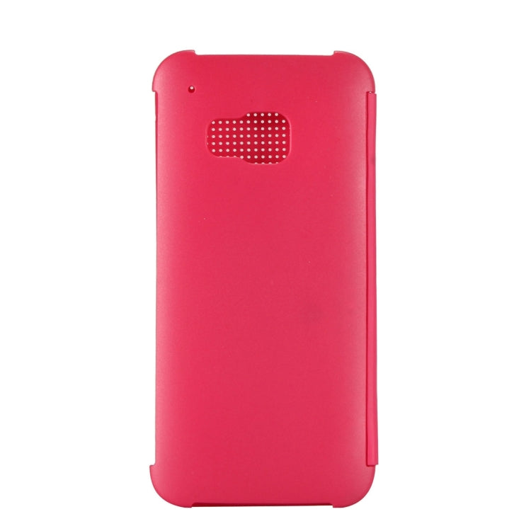HTC One M9 Horizontal Flip Dot View Protective Case with Sleep / Wake-up Function