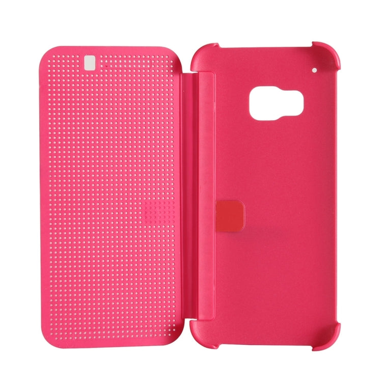 HTC One M9 Horizontal Flip Dot View Protective Case with Sleep / Wake-up Function