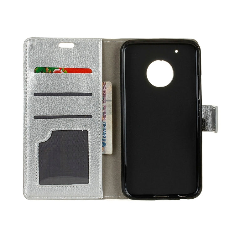 For Motorola Moto G (5th Gen.) Litchi Texture Horizontal Flip Leather Case with Holder & Card Slots & Wallet & Photo Frame