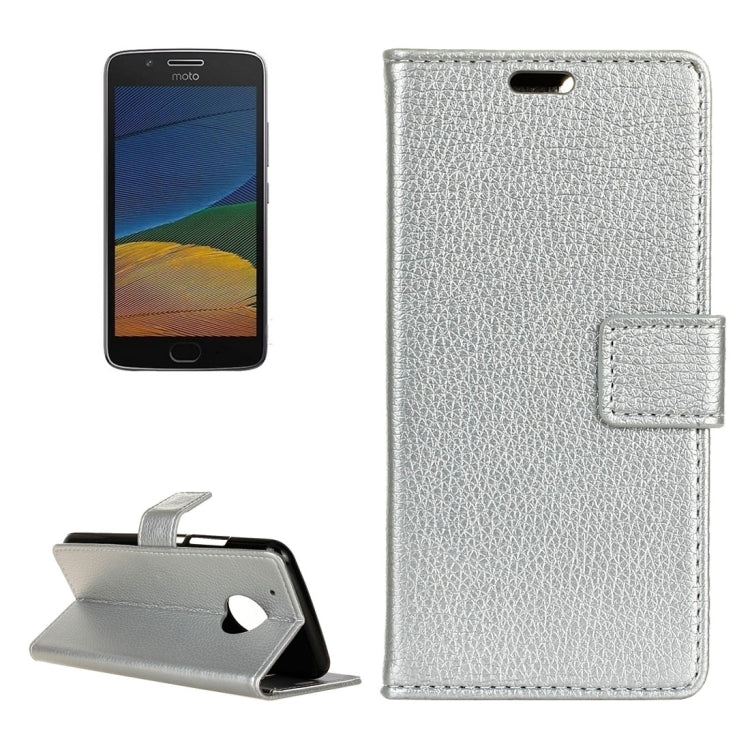 For Motorola Moto G (5th Gen.) Litchi Texture Horizontal Flip Leather Case with Holder & Card Slots & Wallet & Photo Frame