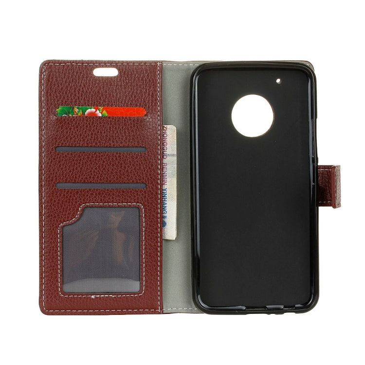 For Motorola Moto G (5th Gen.) Litchi Texture Horizontal Flip Leather Case with Holder & Card Slots & Wallet & Photo Frame