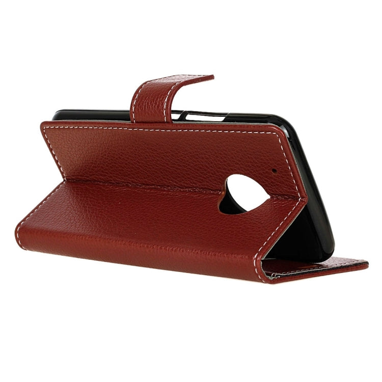 For Motorola Moto G (5th Gen.) Litchi Texture Horizontal Flip Leather Case with Holder & Card Slots & Wallet & Photo Frame