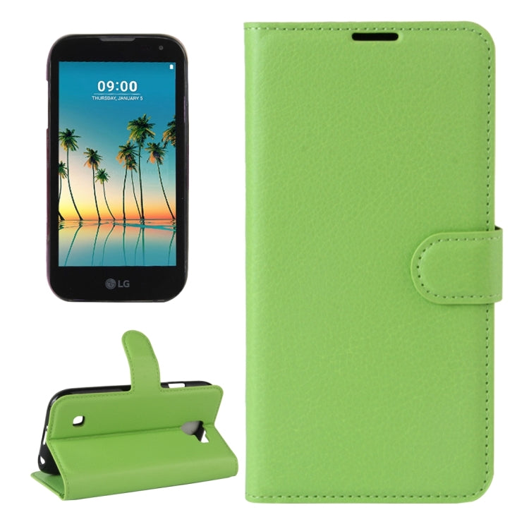 For LG K3 (2017) Litchi Texture Horizontal Flip Leather Case with Holder & Card Slots & Wallet