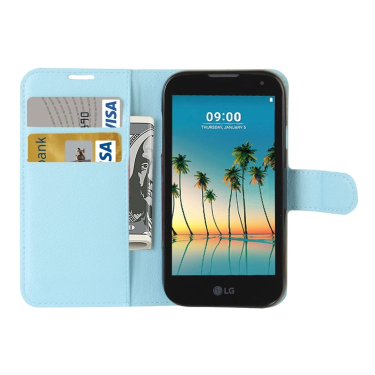 For LG K3 (2017) Litchi Texture Horizontal Flip Leather Case with Holder & Card Slots & Wallet