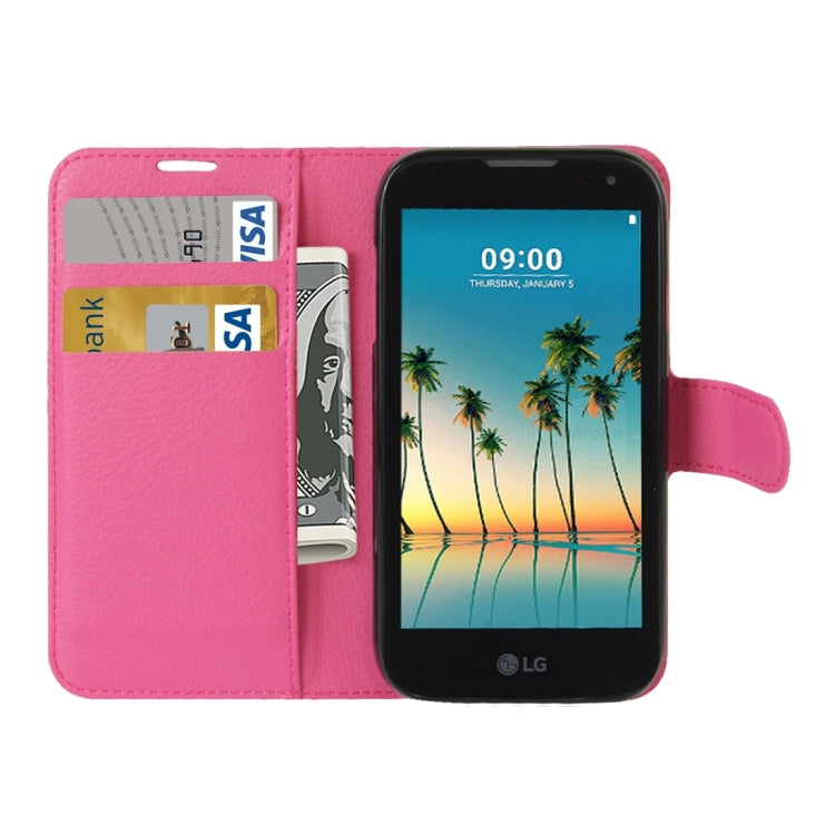 For LG K3 (2017) Litchi Texture Horizontal Flip Leather Case with Holder & Card Slots & Wallet