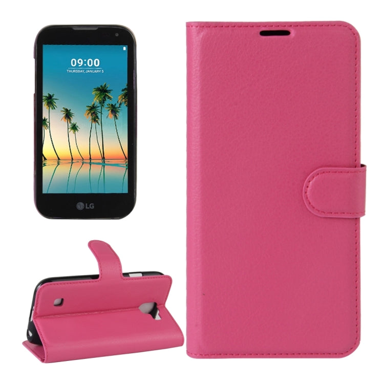 For LG K3 (2017) Litchi Texture Horizontal Flip Leather Case with Holder & Card Slots & Wallet