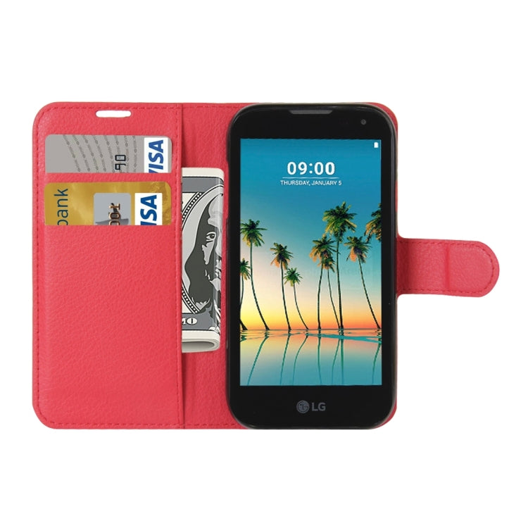 For LG K3 (2017) Litchi Texture Horizontal Flip Leather Case with Holder & Card Slots & Wallet